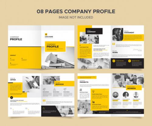 Corporate Company Profile Template Premium PSD