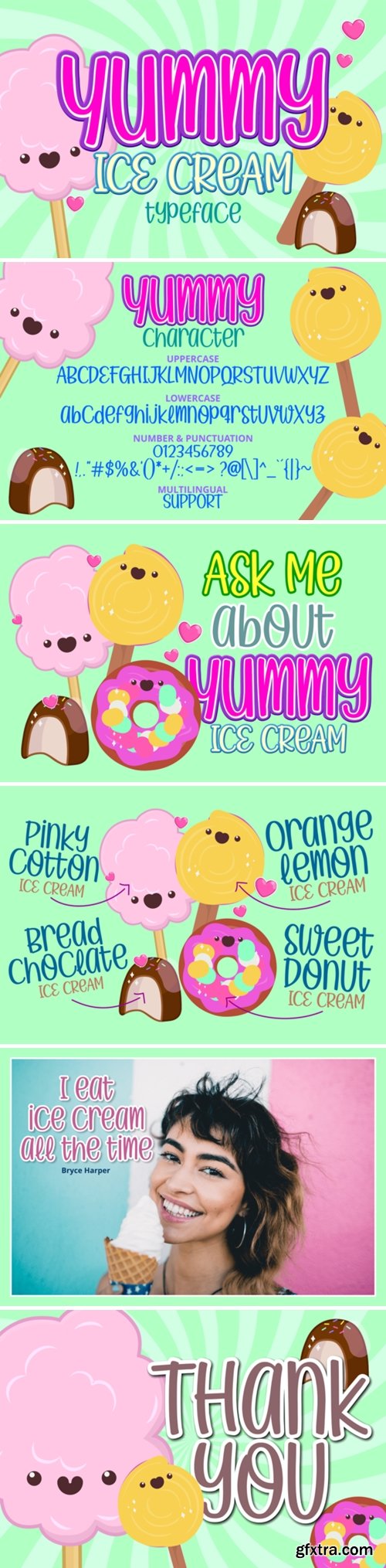 Yummy Ice Cream Font