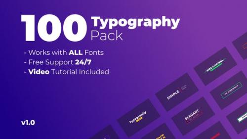 Videohive - 100 Titles Pack