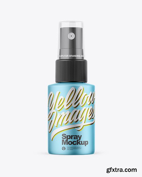 Matte Metallic Spray Bottle Mockup 58836