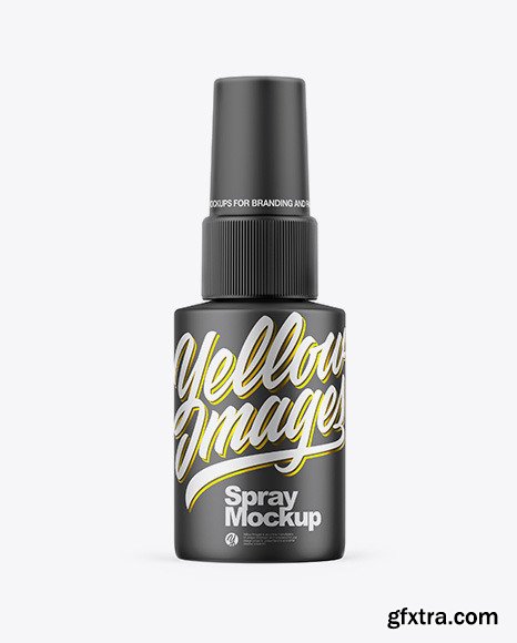 Matte Metallic Spray Bottle Mockup 58836