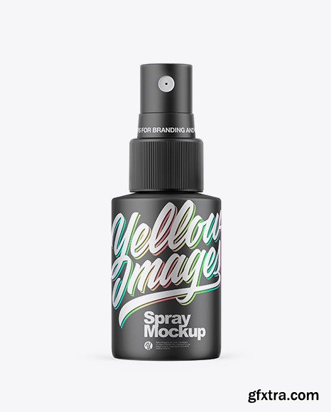 Matte Metallic Spray Bottle Mockup 58836