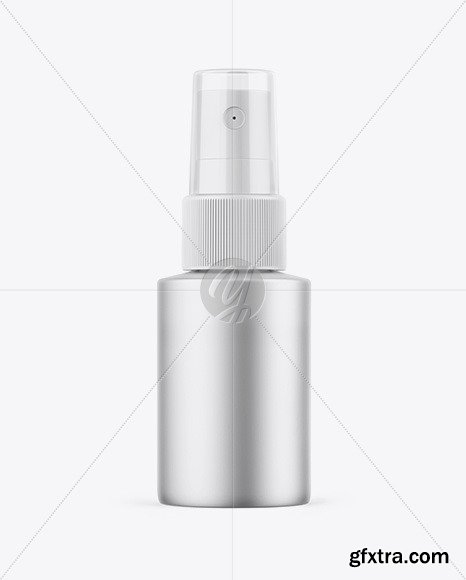 Matte Metallic Spray Bottle Mockup 58836