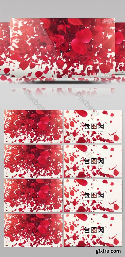 PikBest - Romantic rose petals spree dancing logoAE template - 351678