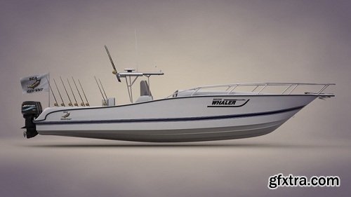 Boston Whaler Center Console Sport Fishing Boat 3d model