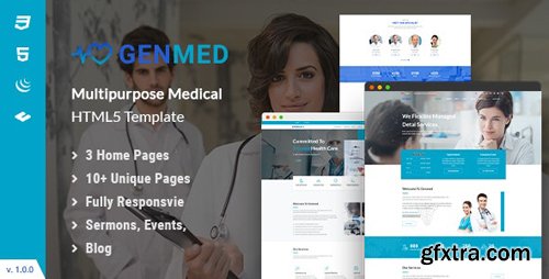 ThemeForest - Genmed v1.0.0 - Multipurpose Medical HTML5 Template (Update: 13 February 20) - 25572554