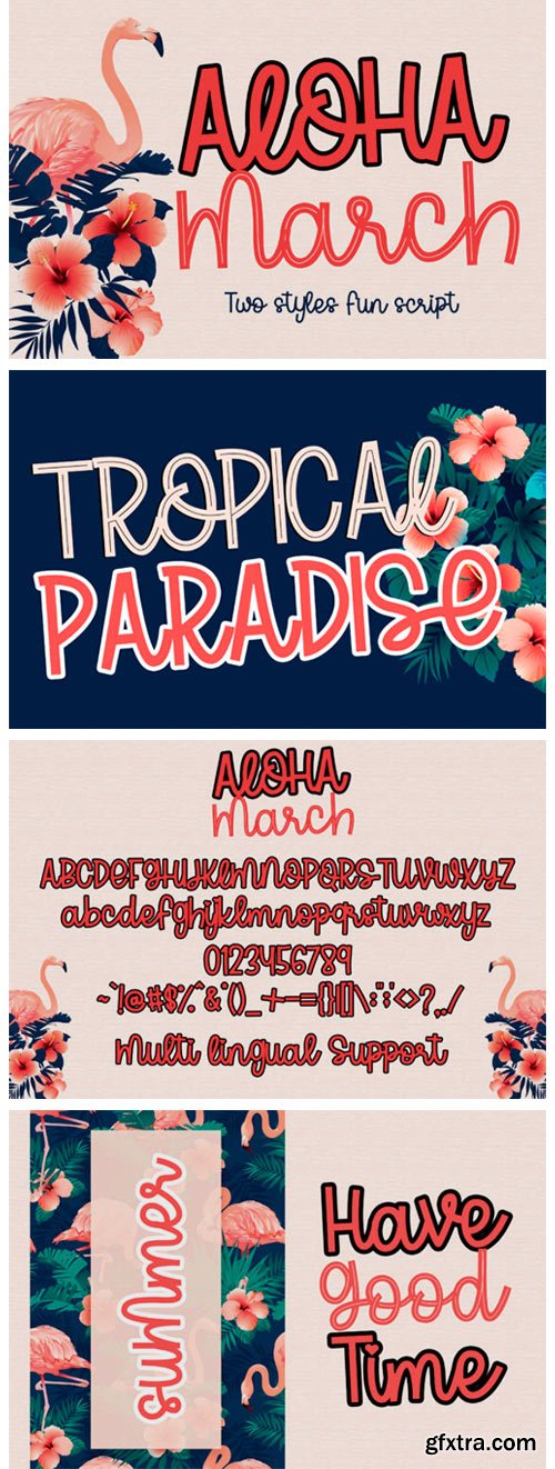 Aloha March Font