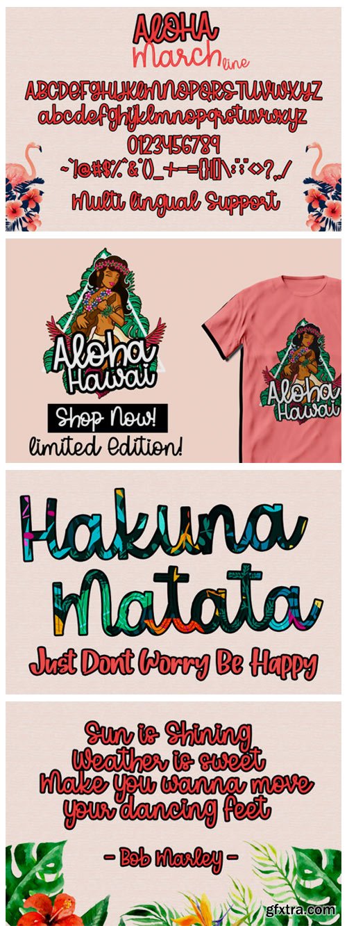 Aloha March Font