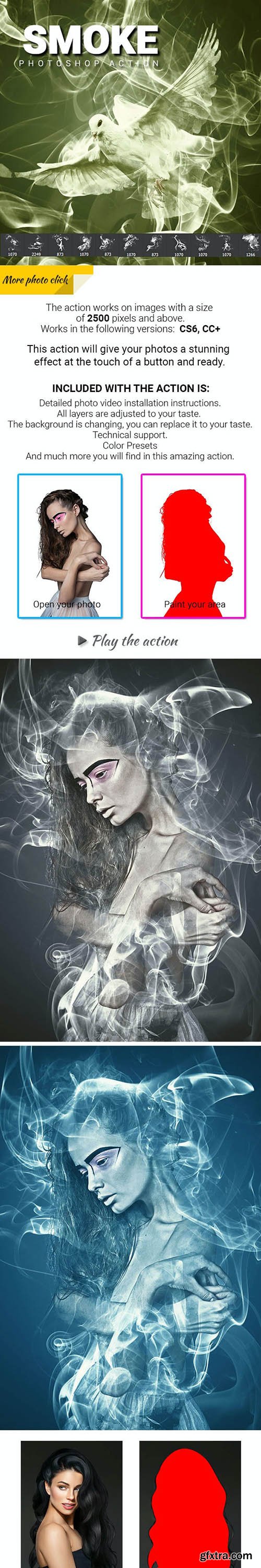 GraphicRiver - Smoke Photoshop Action 26351553