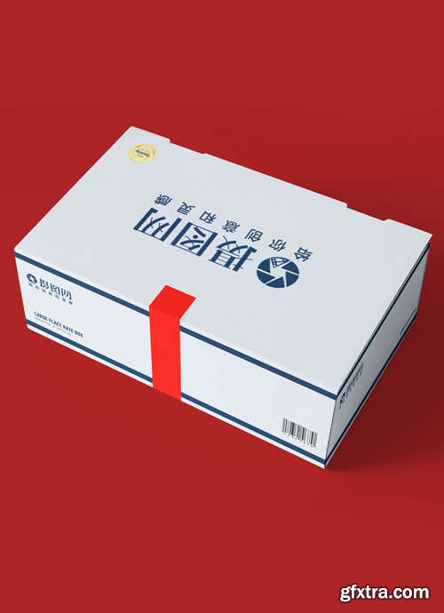 white box packaging display mockup