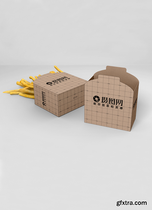 chips box packaging mockup