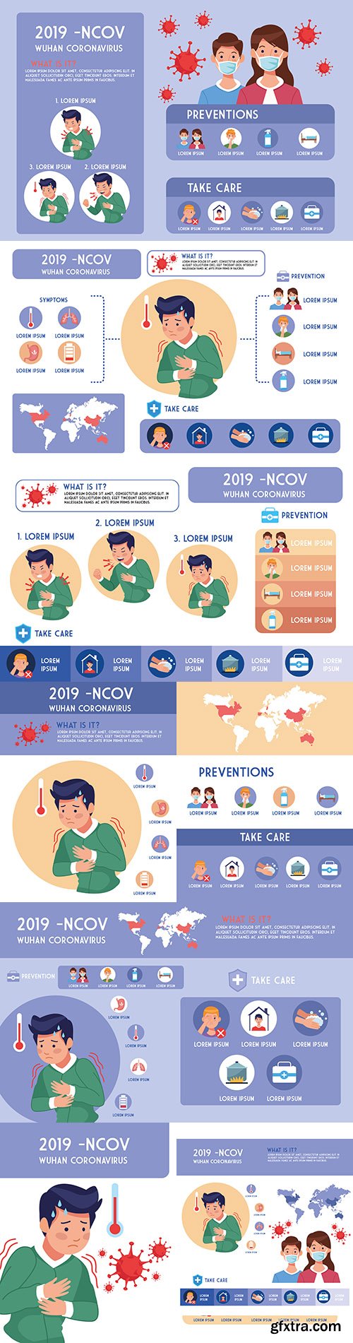 Covid19 pandemic design illustration infographics
