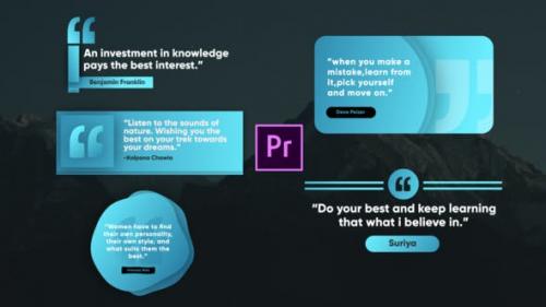 Videohive - Unique Quote Titles - Premiere Pro