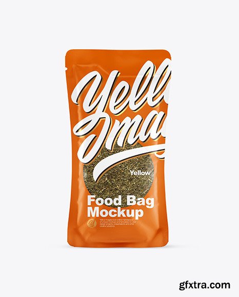 Food Bag With Dill Mockup 58835