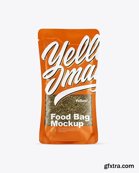 Food Bag With Dill Mockup 58835