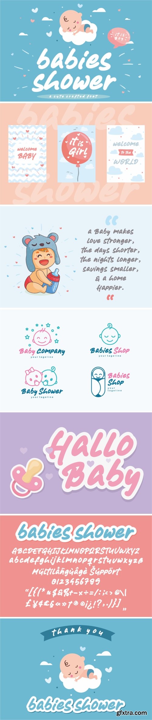 Babies Shower Font