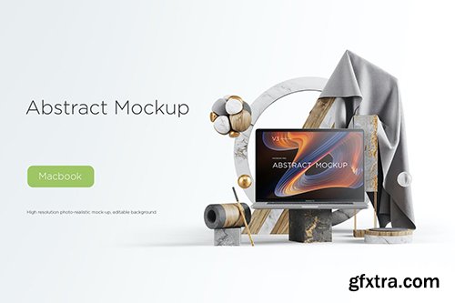 Abstract Mockup Macbook Pro Max vol.03