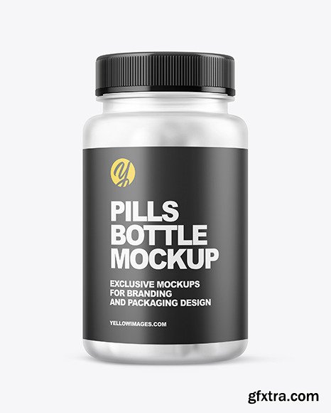 Frosted Pills Bottle Mockup 58868