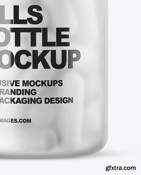 Frosted Pills Bottle Mockup 58868