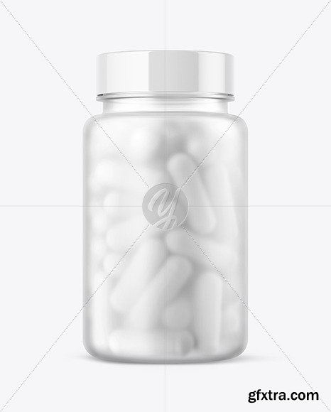 Frosted Pills Bottle Mockup 58868