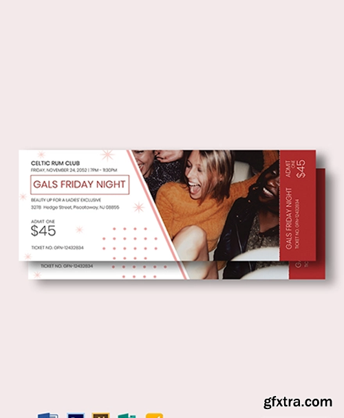 Ladies-Night-Event-Ticket-Template-1