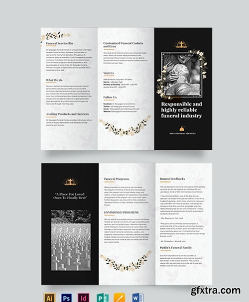 Catholic-Funeral-Service-Tri-fold-Brochure