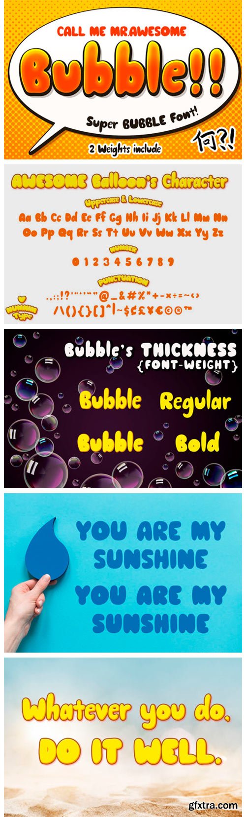 Awesome Bubble Font