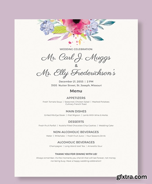 Wedding-Flyer-Menu