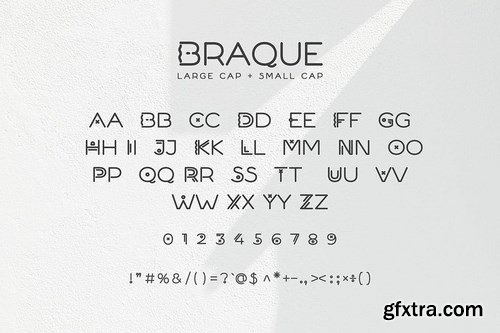 Braque - Modern Geometric Logo Font