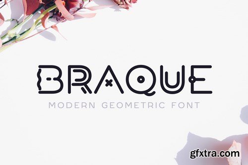 Braque - Modern Geometric Logo Font