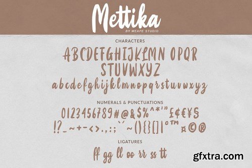 CM - Mettika - Handbrush Font 4842362