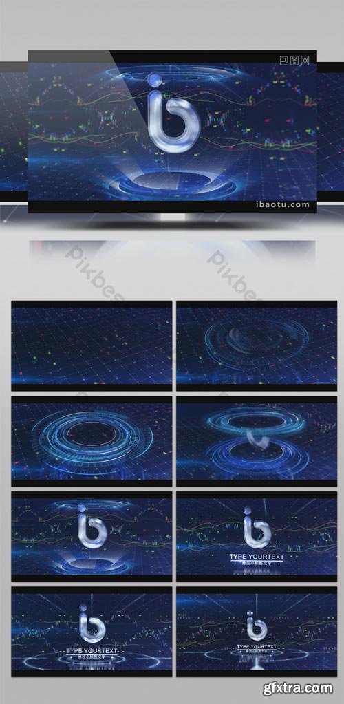 PikBest - Light wave technology element LOGO interpretation film head AE template - 1203974