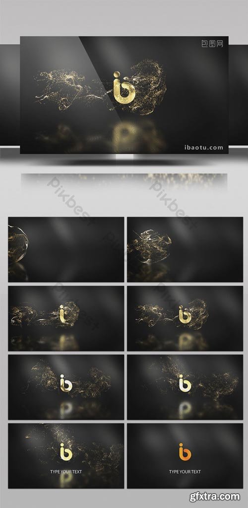 PikBest - Sands particle LOGO interpretation film head AE template - 1220399