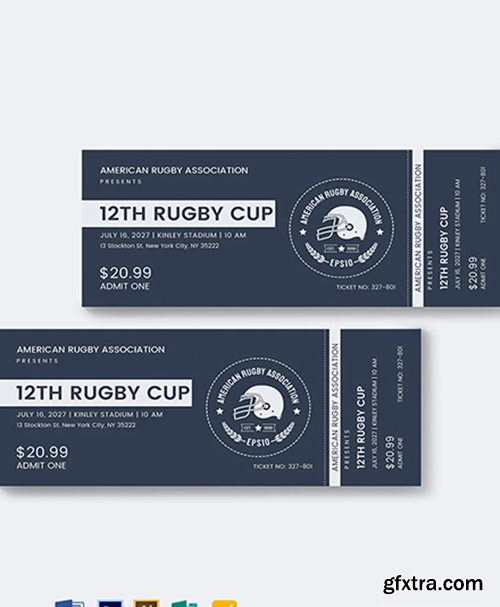 Rugby-Ticket-Template