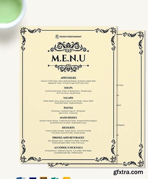 Classy-Classic-Dinner-Menu-Template