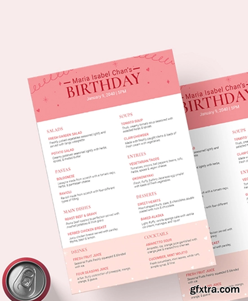 Sample-Pink-Birthday-Menu