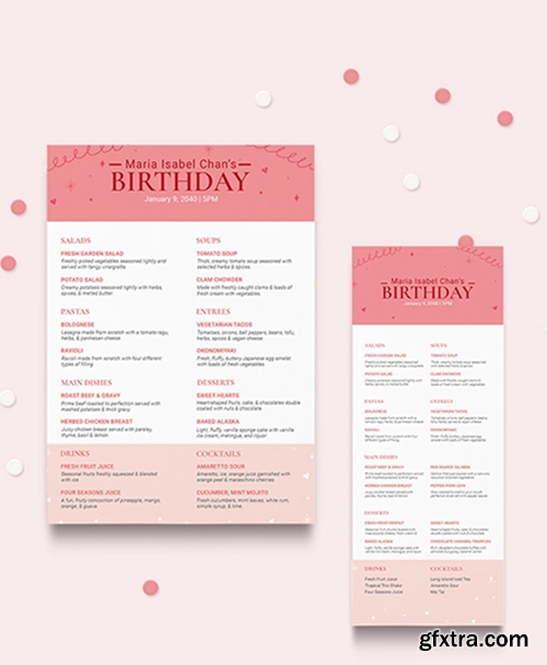 Pink-Birthday-Menu-Download