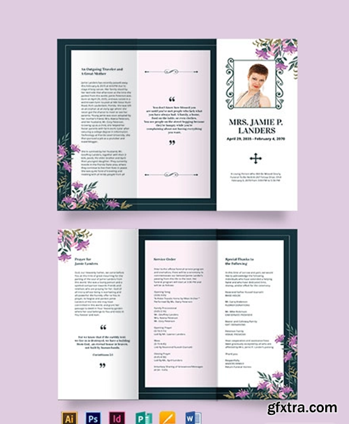 Celebration-of-life-Catholic-Funeral-Tri-fold-Brochure