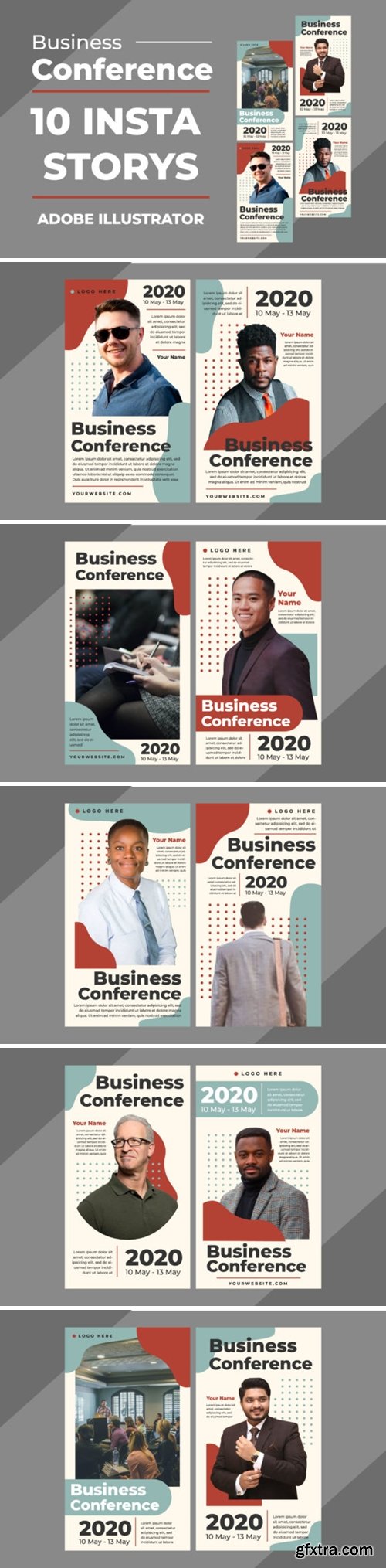 Business Insta Stories Vector Templates 3927682