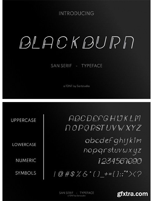 Blackburn Font