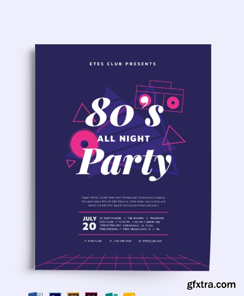 Classics-80s-party-Flyer-Template