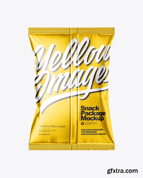 Metallic Snack Package Mockup 58909