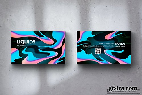 Abstract Business Card Design