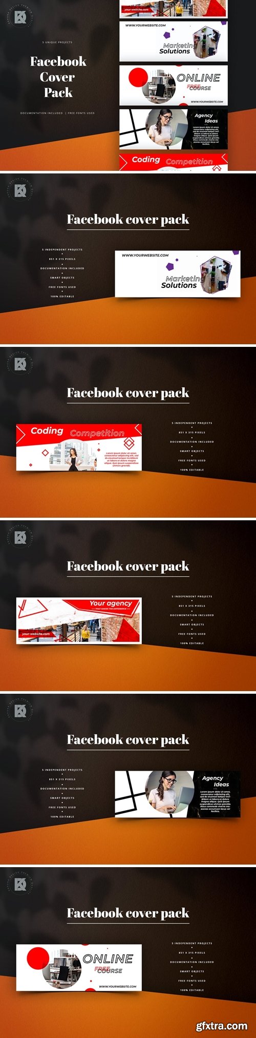 Agency Marketing Facebook Cover Pack