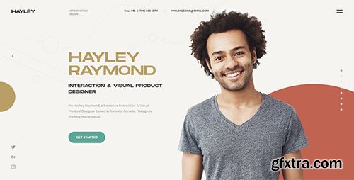 ThemeForest - HAILEY v1.0 - Creative Personal CV/Resume HTML Template - 26465627