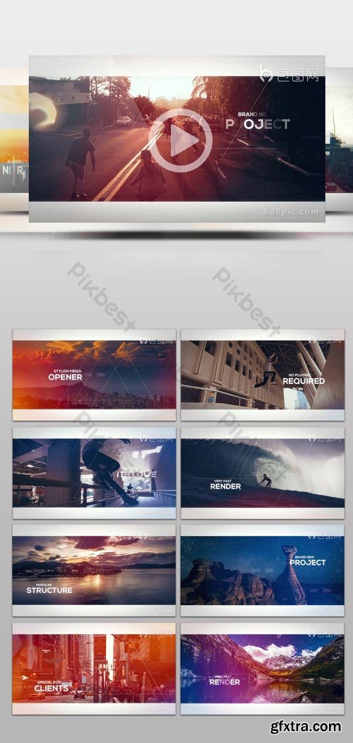 PikBest - Dynamic Rhythm Video Clip Fashion Graphic Album Animation AE Template - 130170