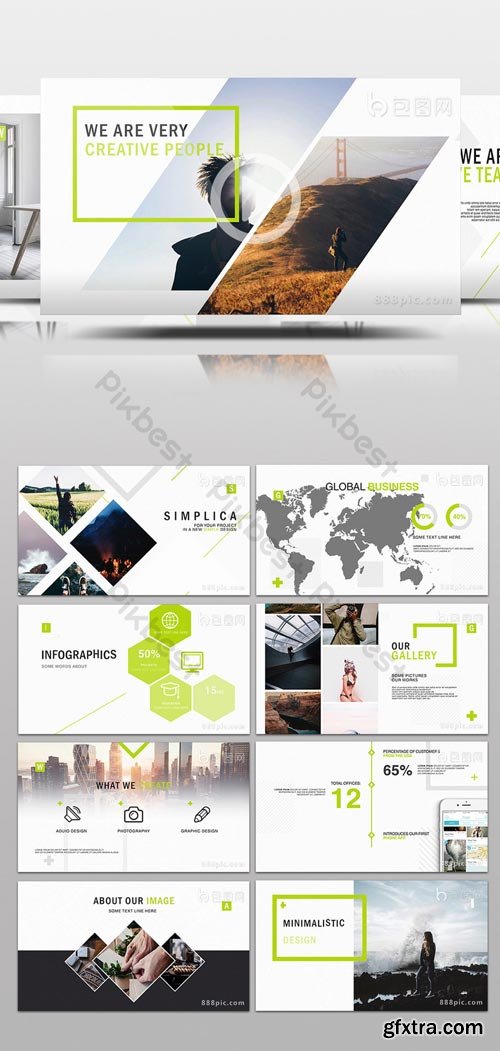 PikBest - Modern and simple corporate business promotion graphic animation packaging AE template - 131811