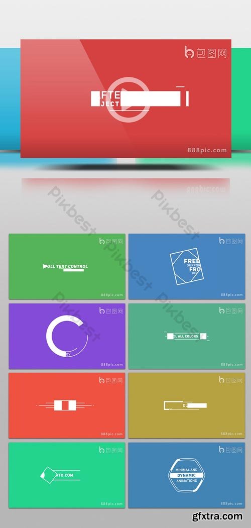 PikBest - 20 simple flat text caption animation AE template - 135017