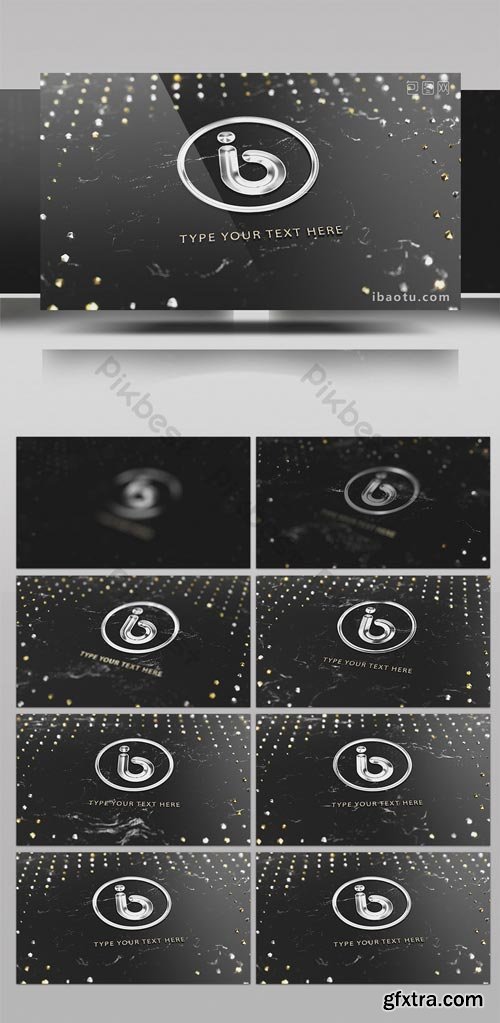 PikBest - Particle metal texture LOGO interpretation film head AE template - 1493159