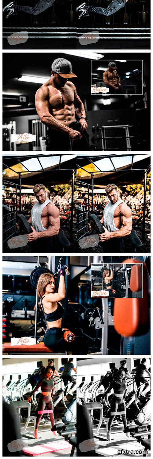 12 Photoshop Actions ACR LUT Fitness Pro 3934117